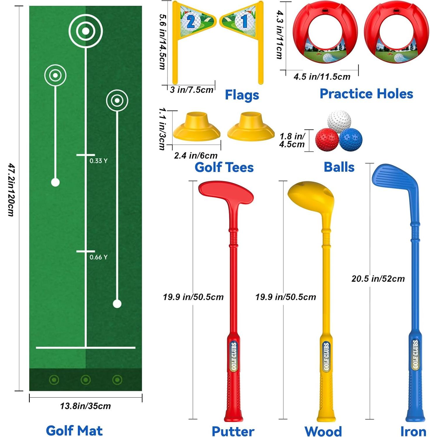 Conjunto de Golf para Niños Liberry con Alfombra de Putting