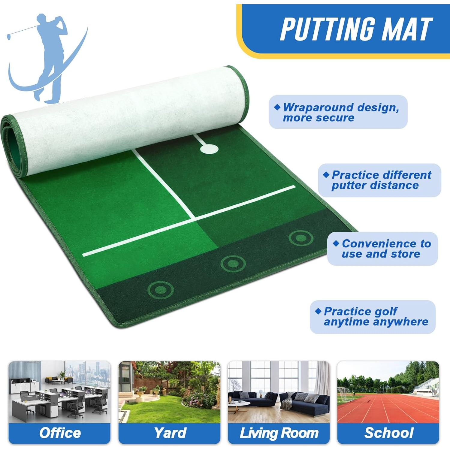 Conjunto de Golf para Niños Liberry con Alfombra de Putting