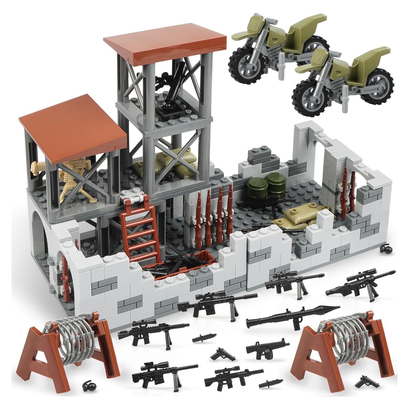 Juego de Bloques de Construcción Base Militar Finger Rock 370g