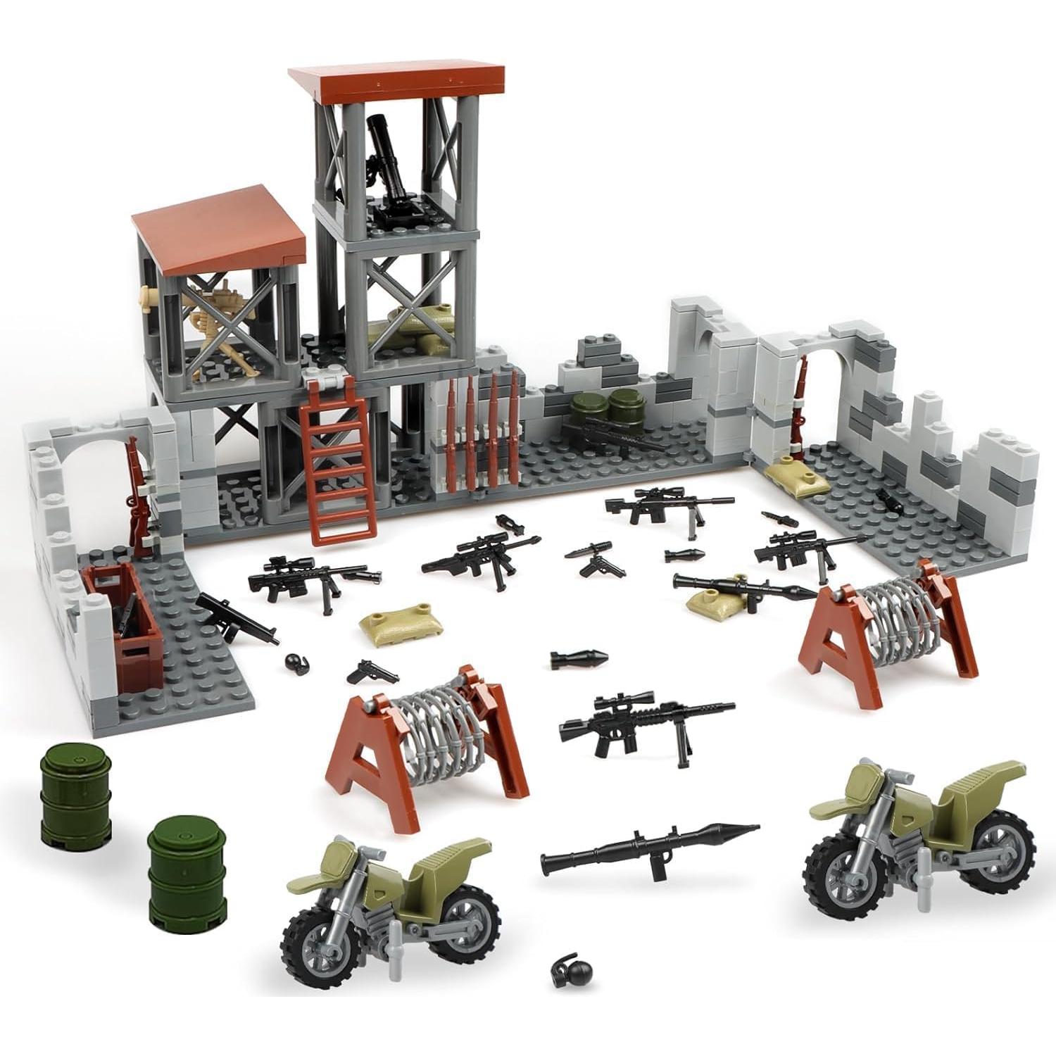 Juego de Bloques de Construcción Base Militar Finger Rock 370g