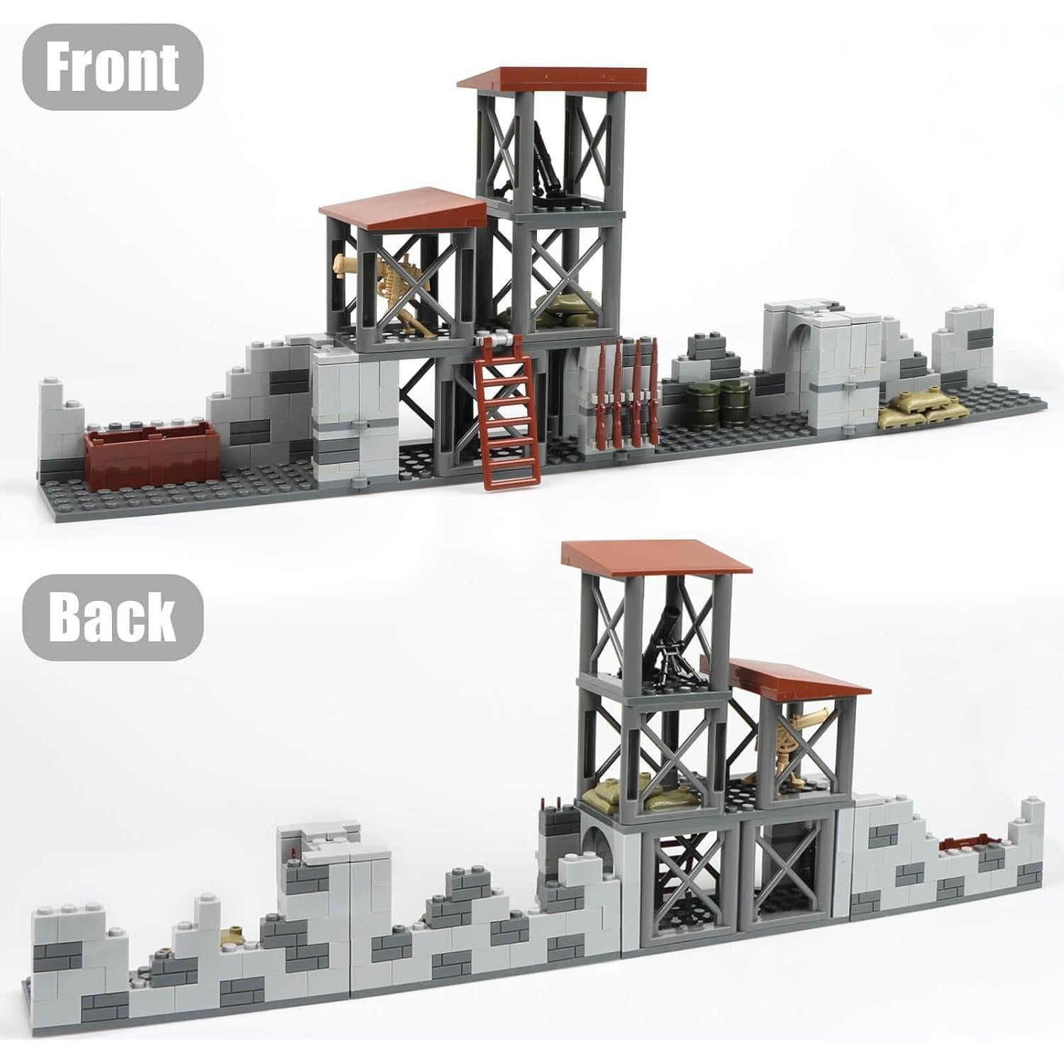 Juego de Bloques de Construcción Base Militar Finger Rock 370g