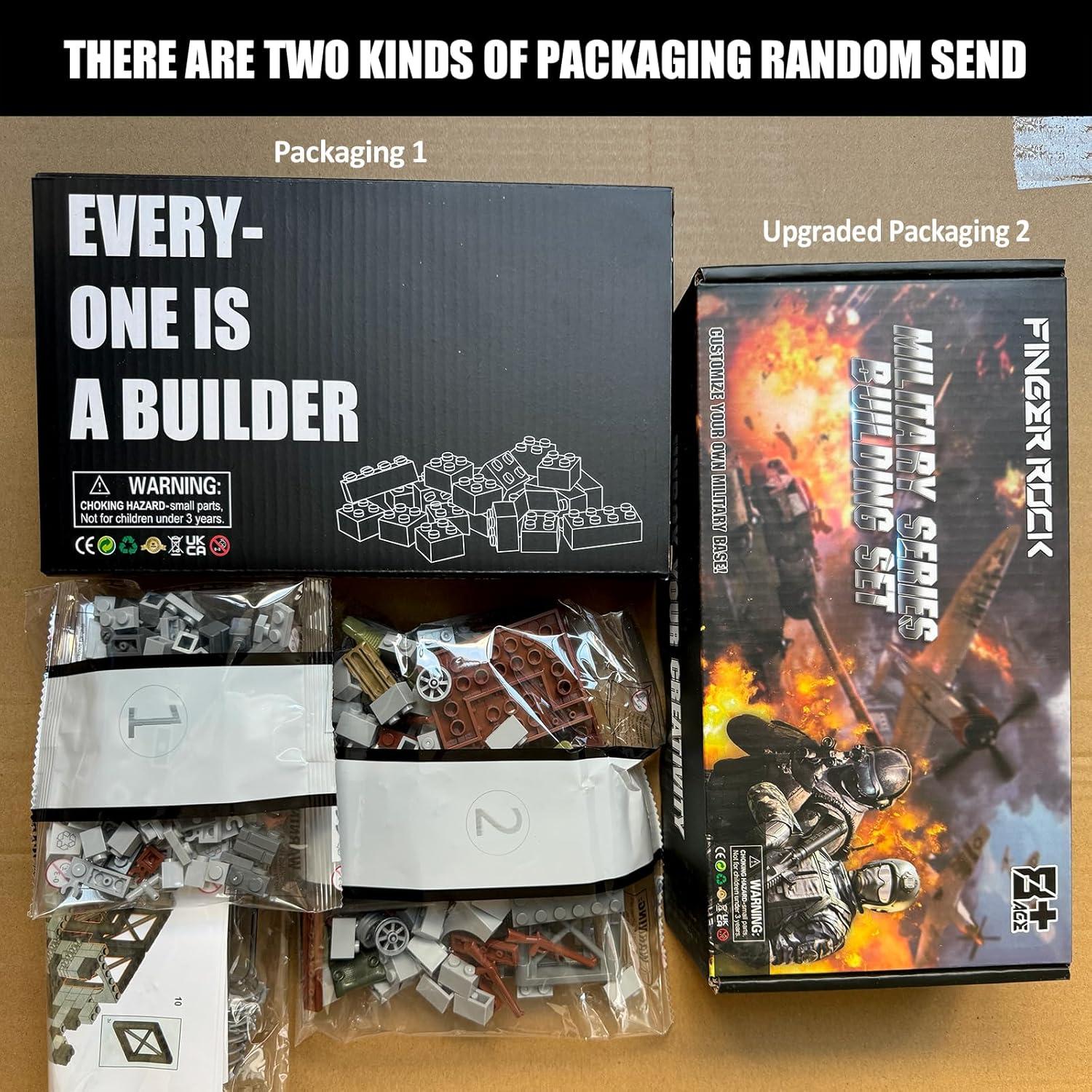 Juego de Bloques de Construcción Base Militar Finger Rock 370g