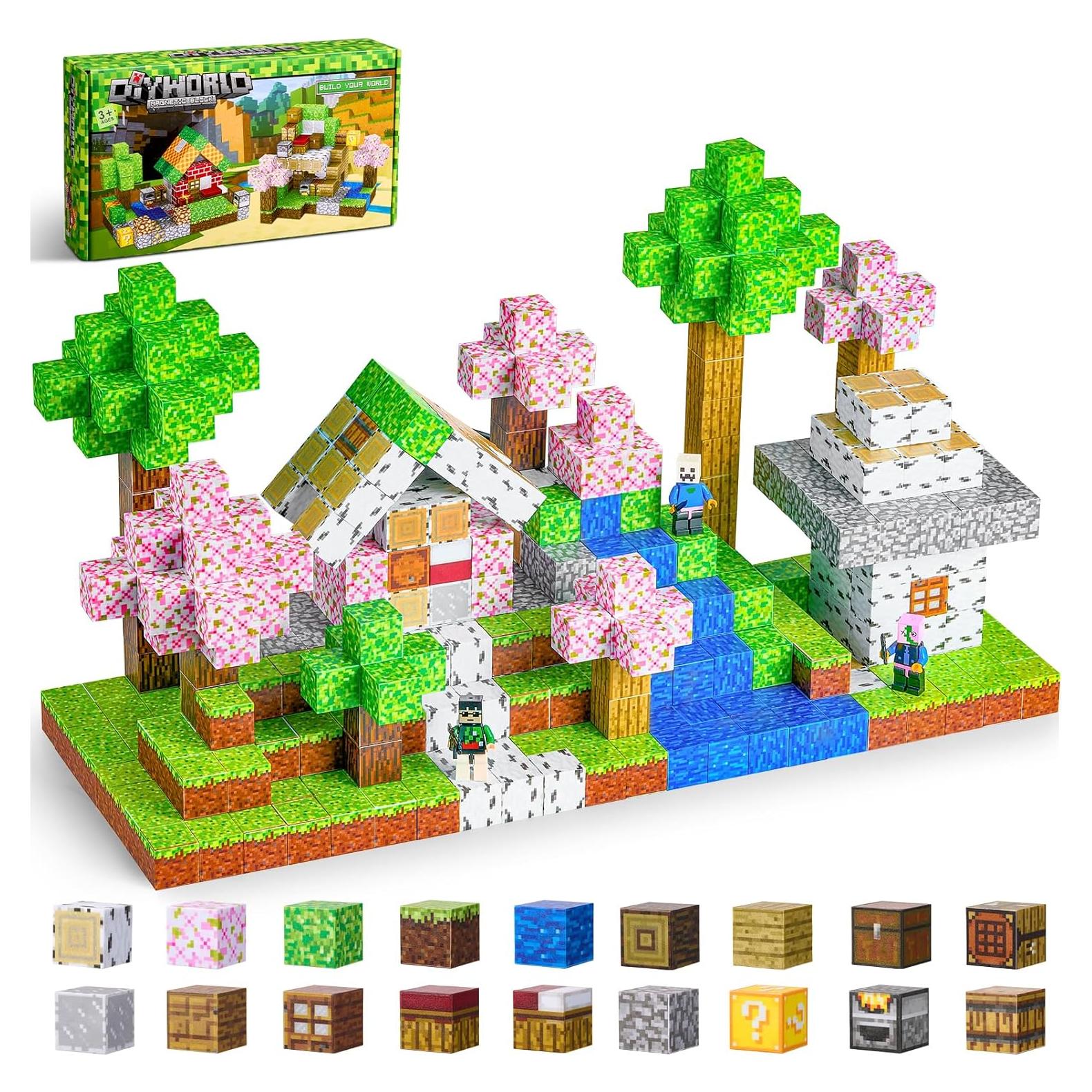 Bloques Magnéticos 114PCS AOYOHOMOA Juguetes Educativos 3-8 Años