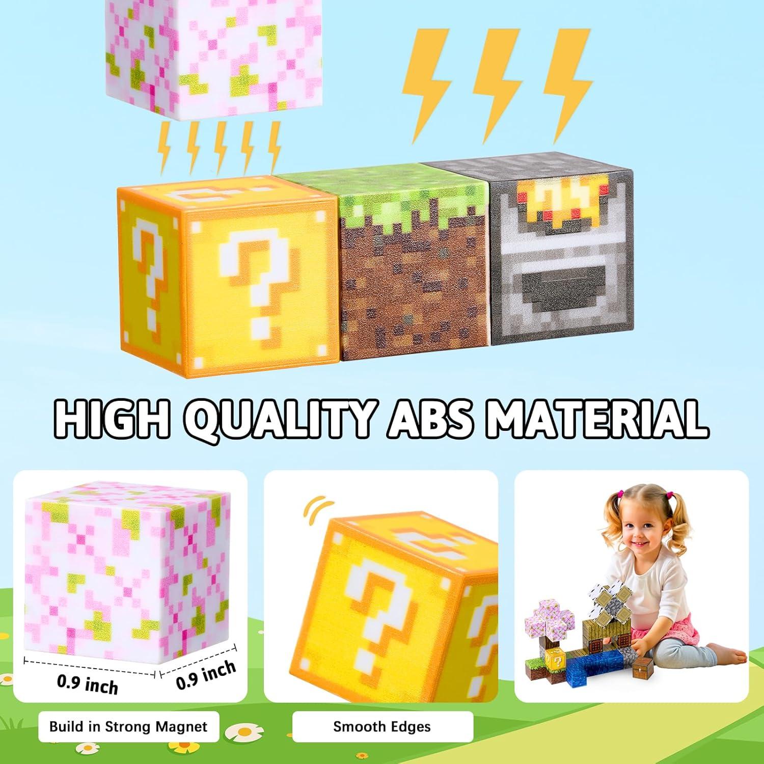 Bloques Magnéticos 114PCS AOYOHOMOA Juguetes Educativos 3-8 Años