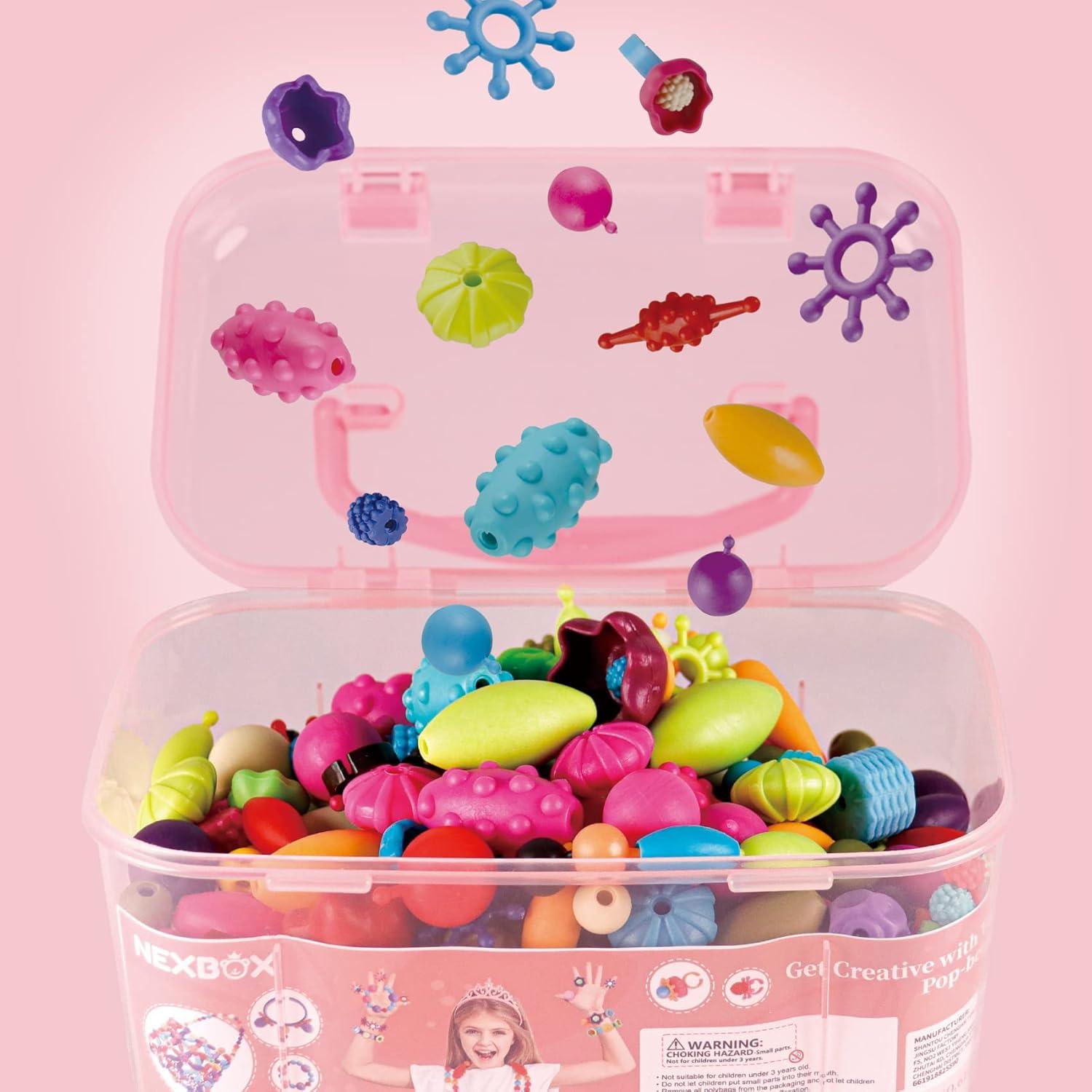 Kit de Manualidades NEXBOX Joyería para Niñas 3-6 Años