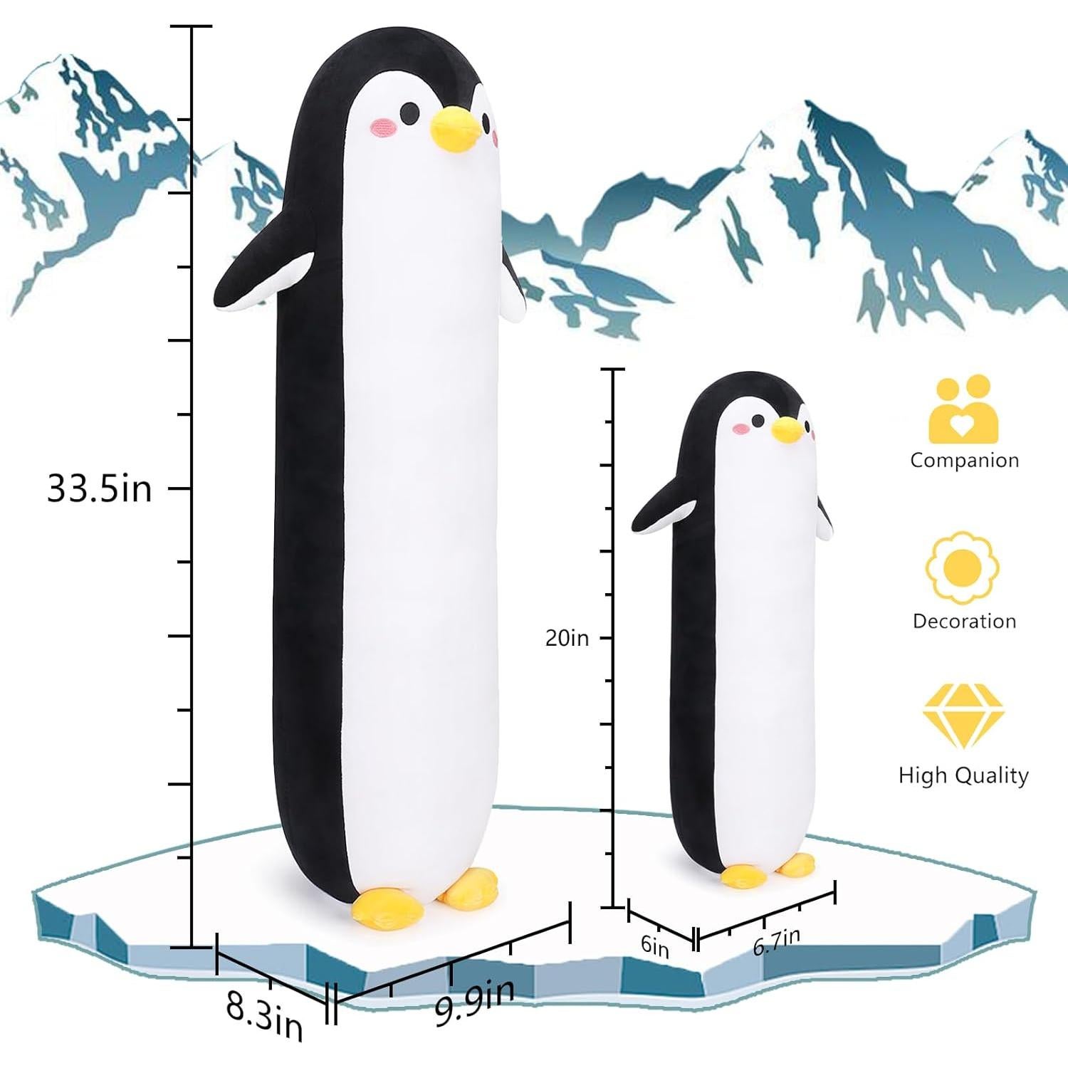 Almohada de Peluche Pingüino Largo 50.8 cm Sprinqdawin