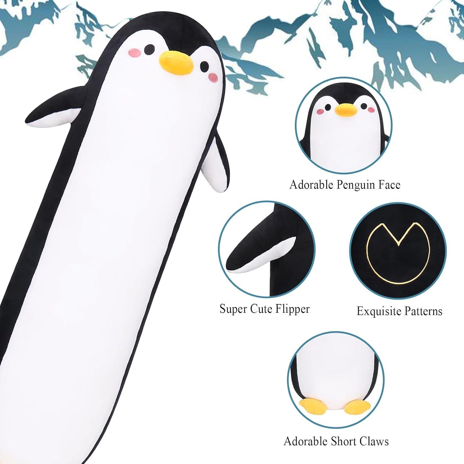Almohada de Peluche Pingüino Largo 50.8 cm Sprinqdawin