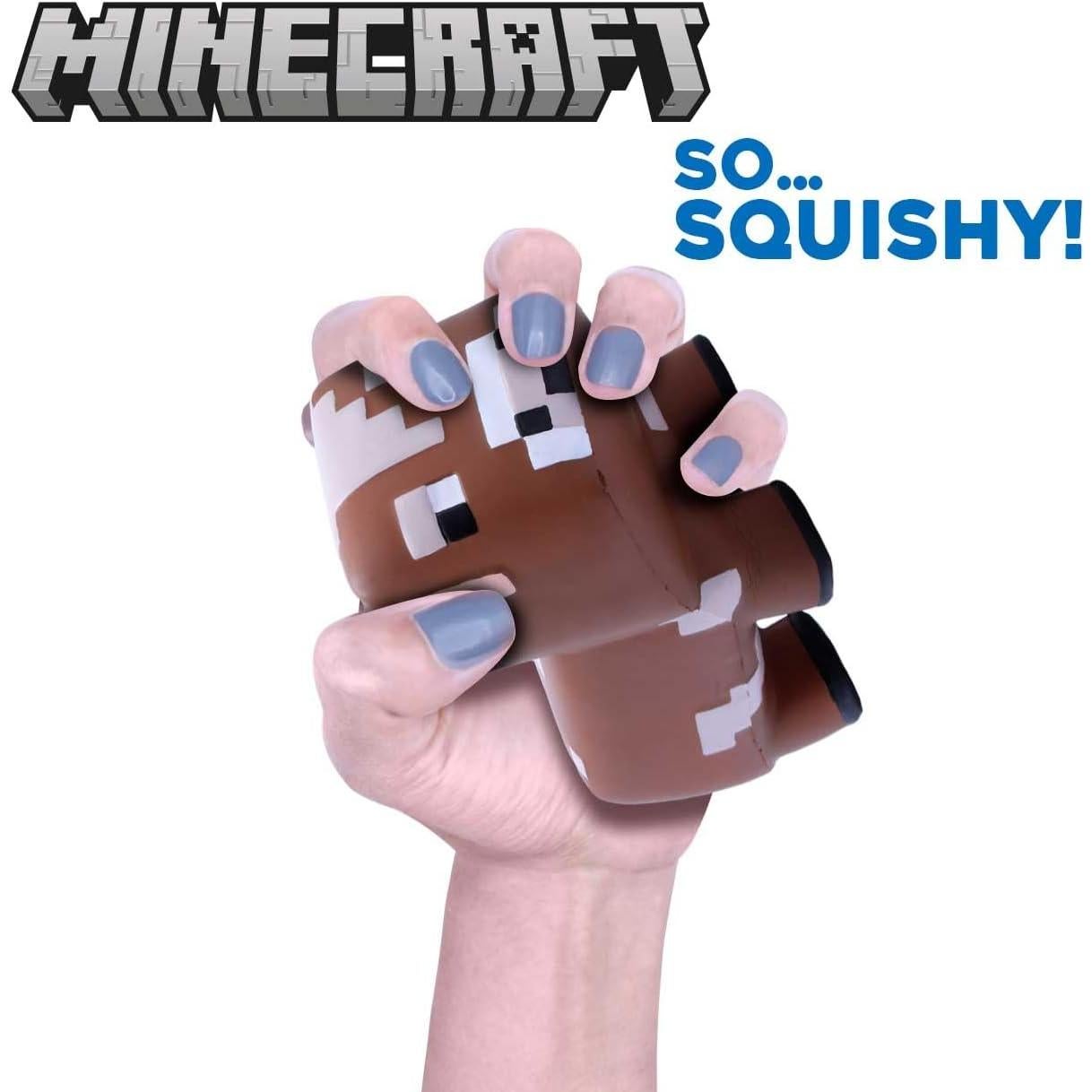 Peluches Squishy Minecraft Serie 4 - Vaca Mooshroom 15.24 cm