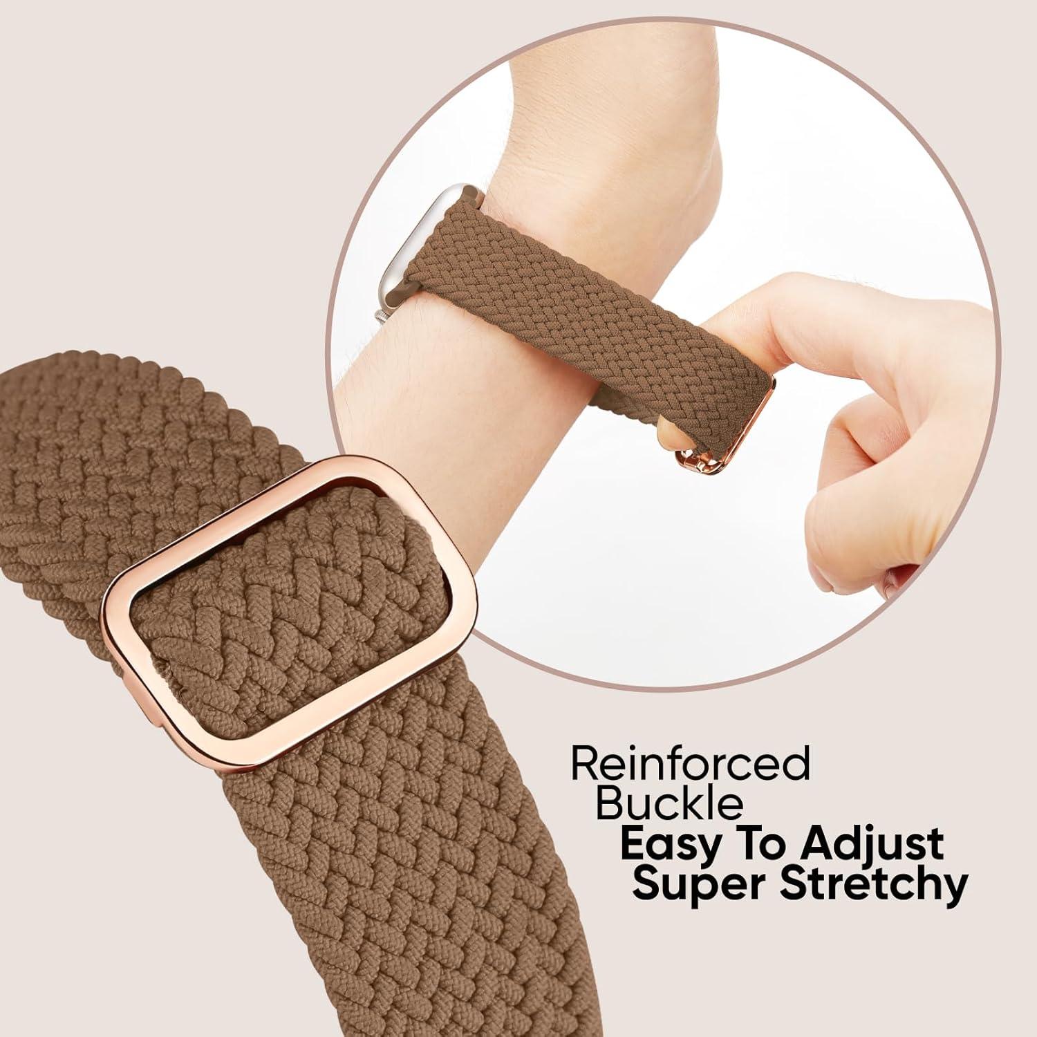 Paquete de 6 bandas elásticas Knossen para Apple Watch 38-49mm