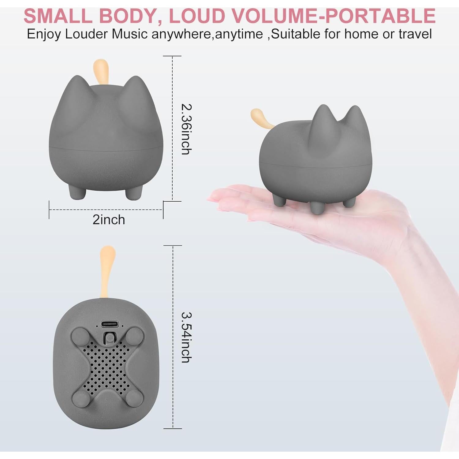 Altavoz Bluetooth Portátil Svemei Kitty Gris - 40H Reproducción