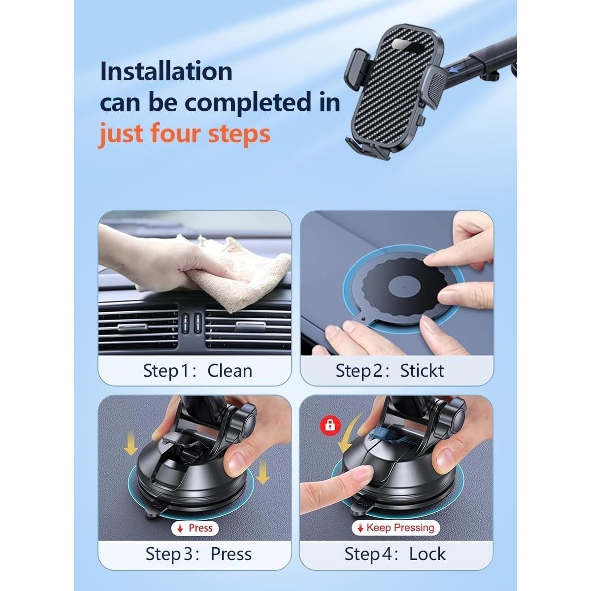 Soporte para Teléfono de Coche LYNLOO Ajustable 360°