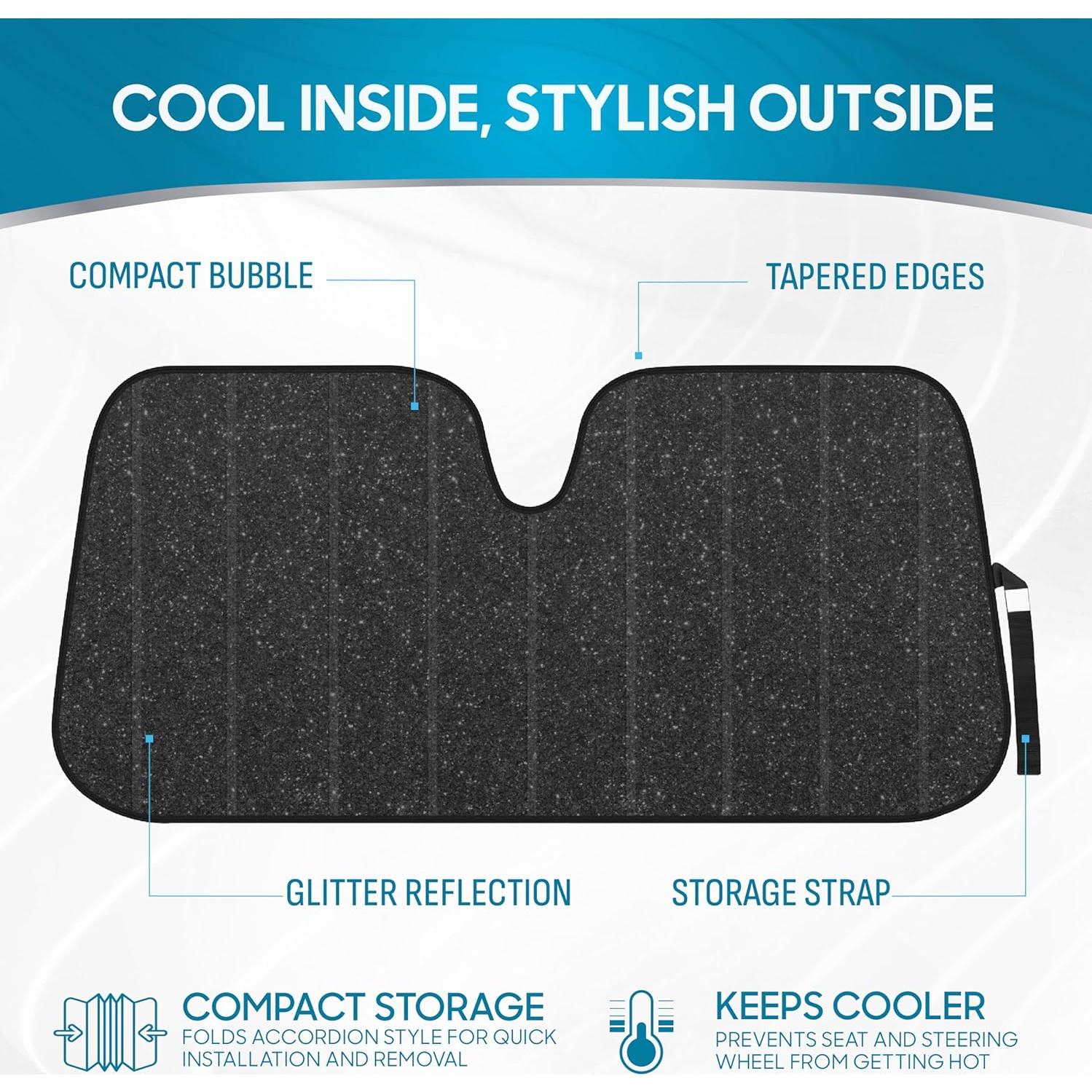 Sombra de Parabrisas Plegable BDK AS-2511 - 147x69 cm UV