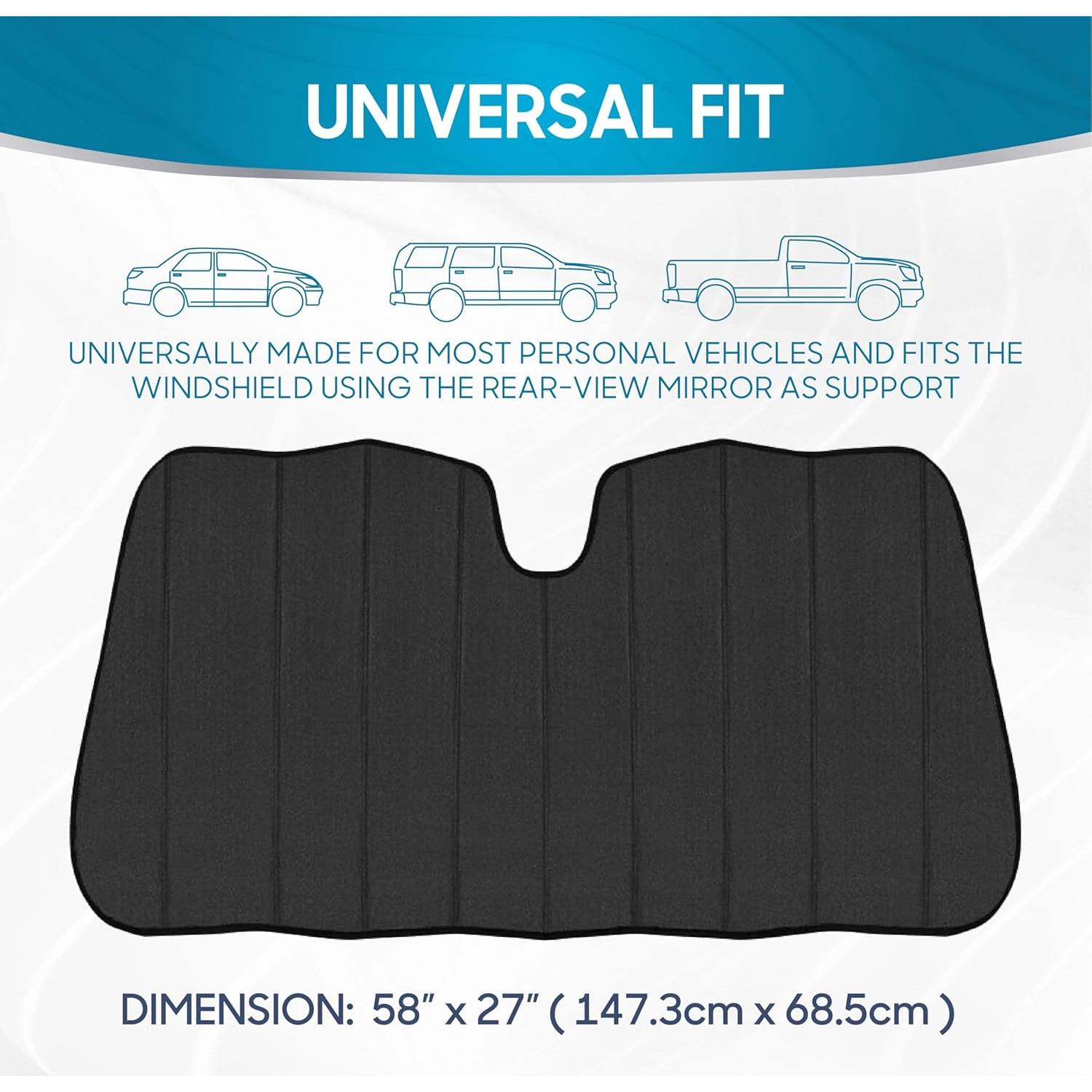 Sombra de Parabrisas Plegable BDK AS-2511 - 147x69 cm UV