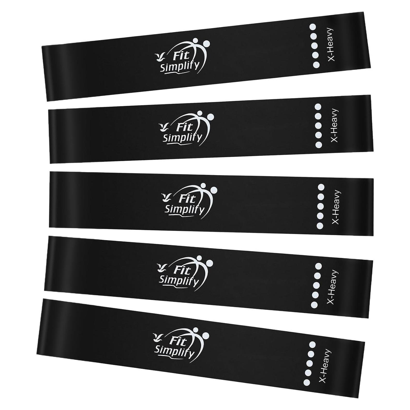 Banda de Resistencia Loop Fit Simplify Set de 5 Extra Pesada