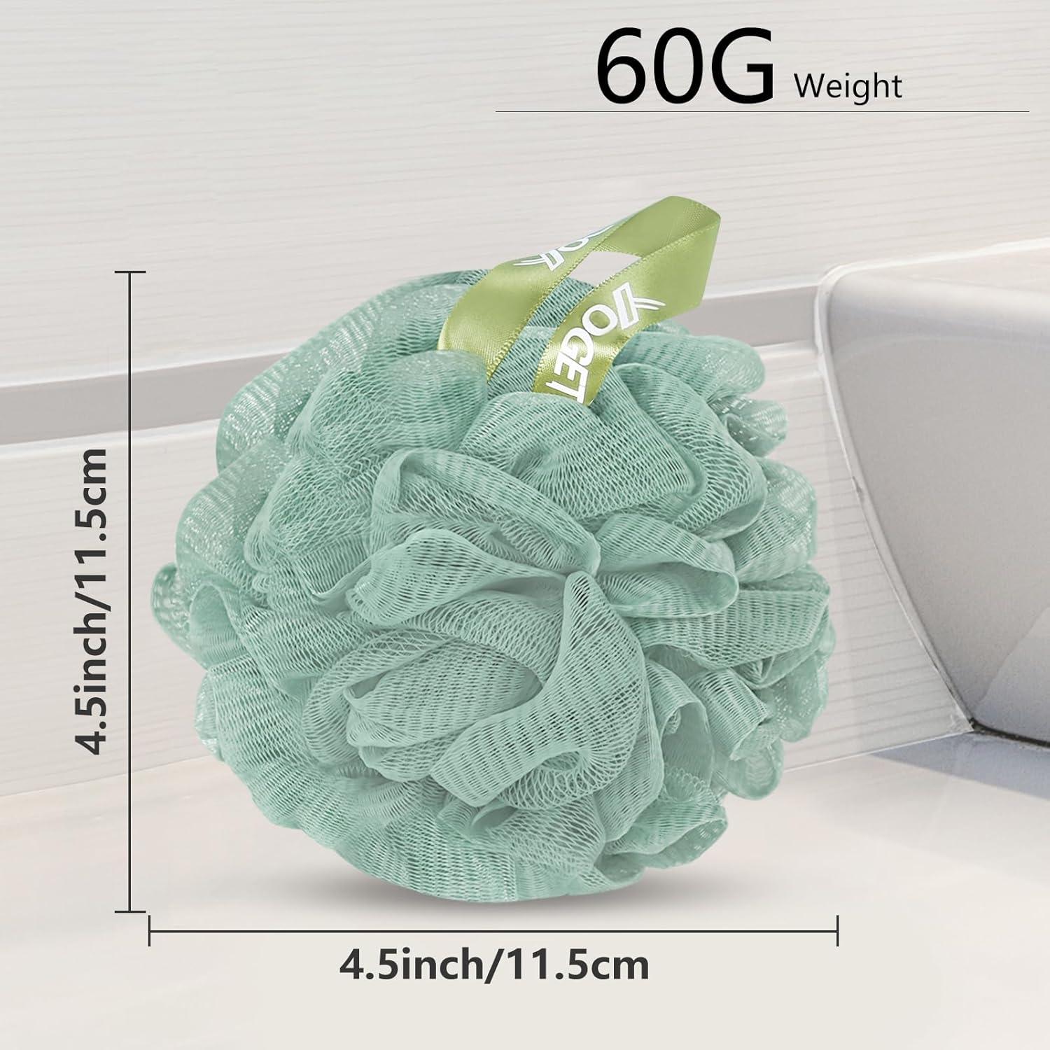 Esponja de Ducha Lufa Yoget 4 Pack 60g Exfoliante Colorido