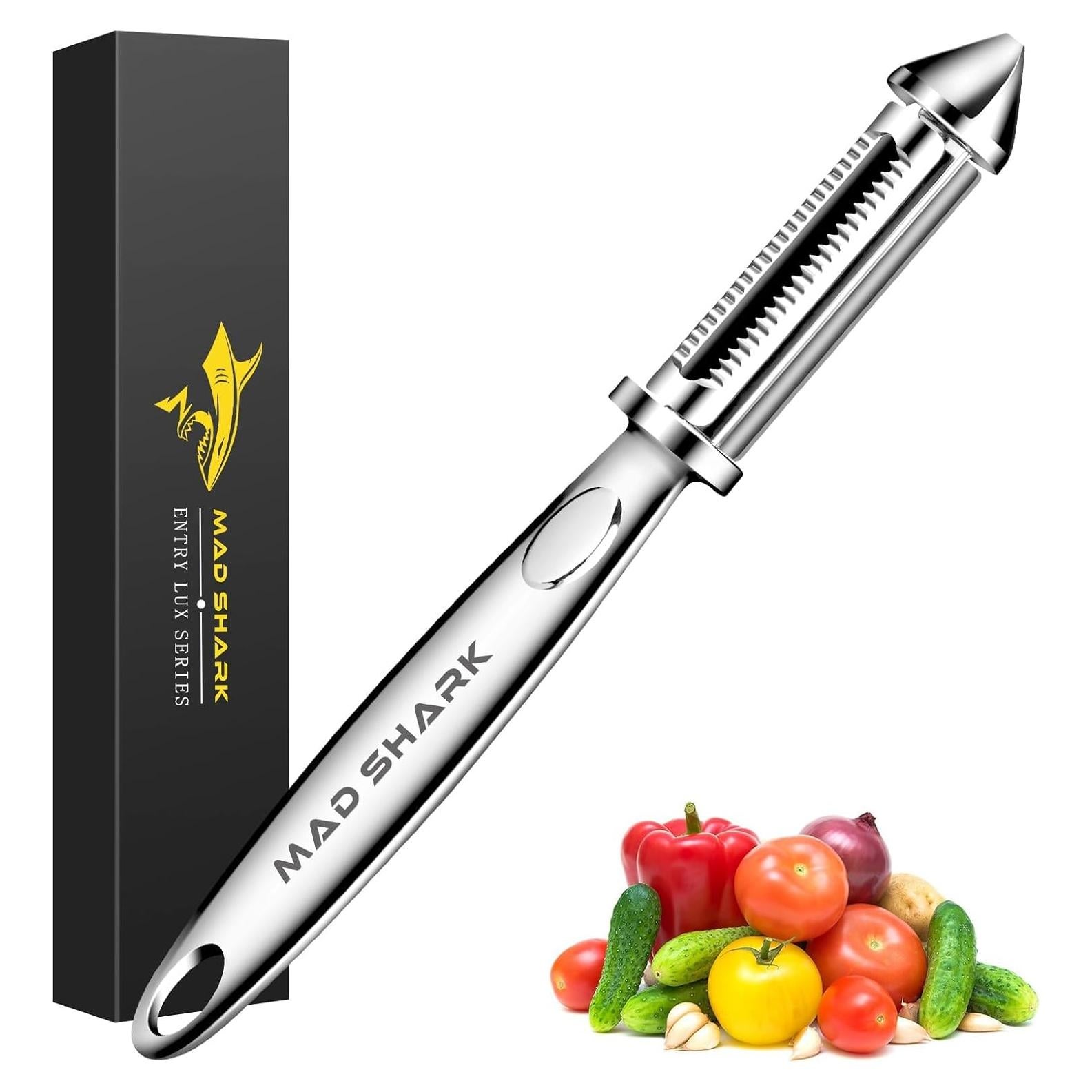 Pelador de Verduras MAD SHARK DJGP804 Acero Inoxidable 2 en 1