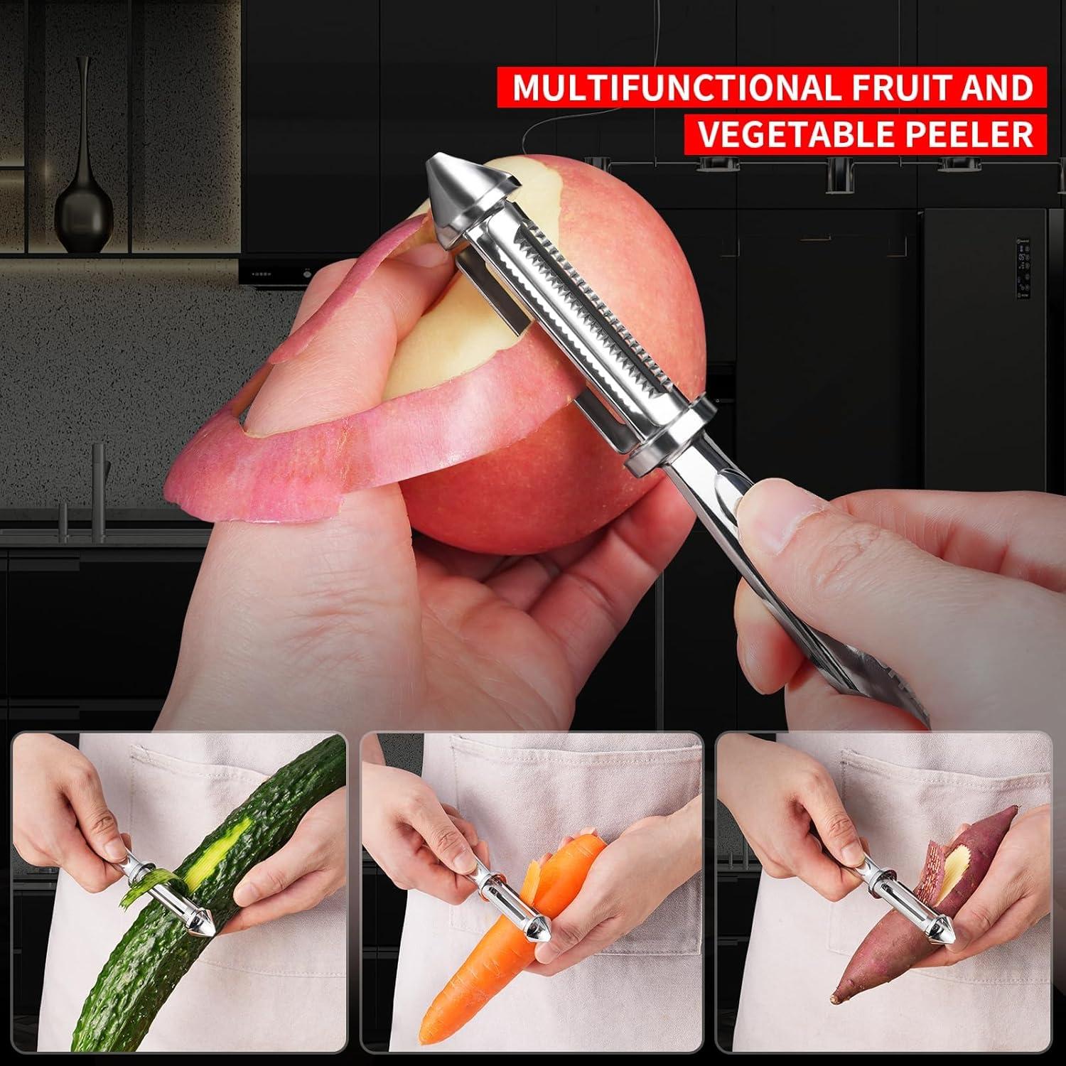 Pelador de Verduras MAD SHARK DJGP804 Acero Inoxidable 2 en 1