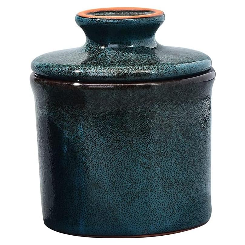 Crock para Mantequilla Cerámica Teapeak Azul 185g