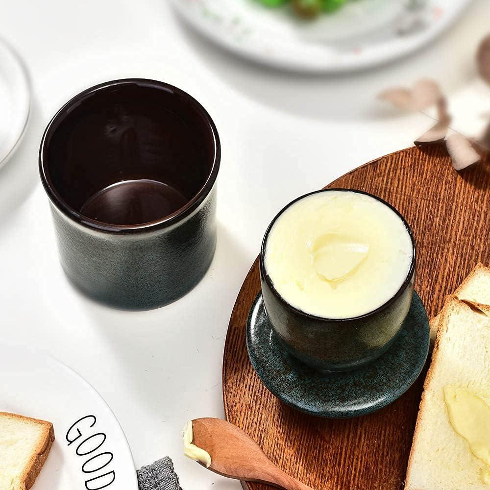 Crock para Mantequilla Cerámica Teapeak Azul 185g