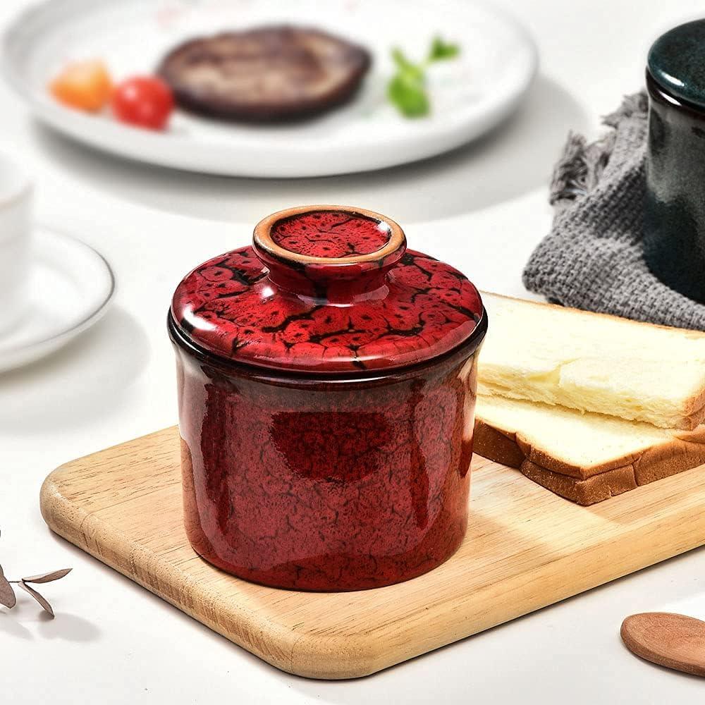 Crock para Mantequilla Cerámica Teapeak Azul 185g