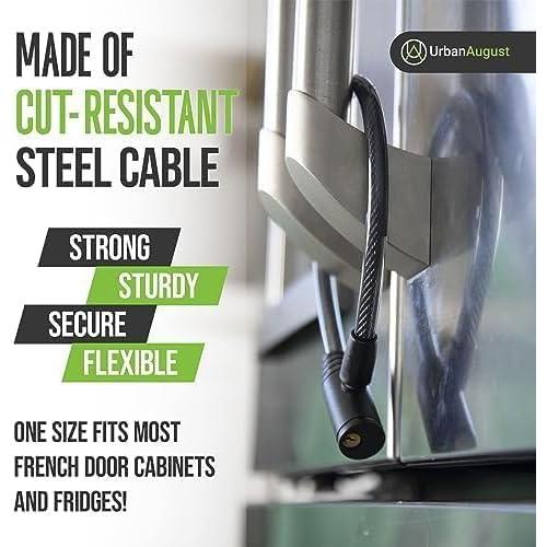 Candado de Refrigerador Urban August - Seguridad para Niños, Negro