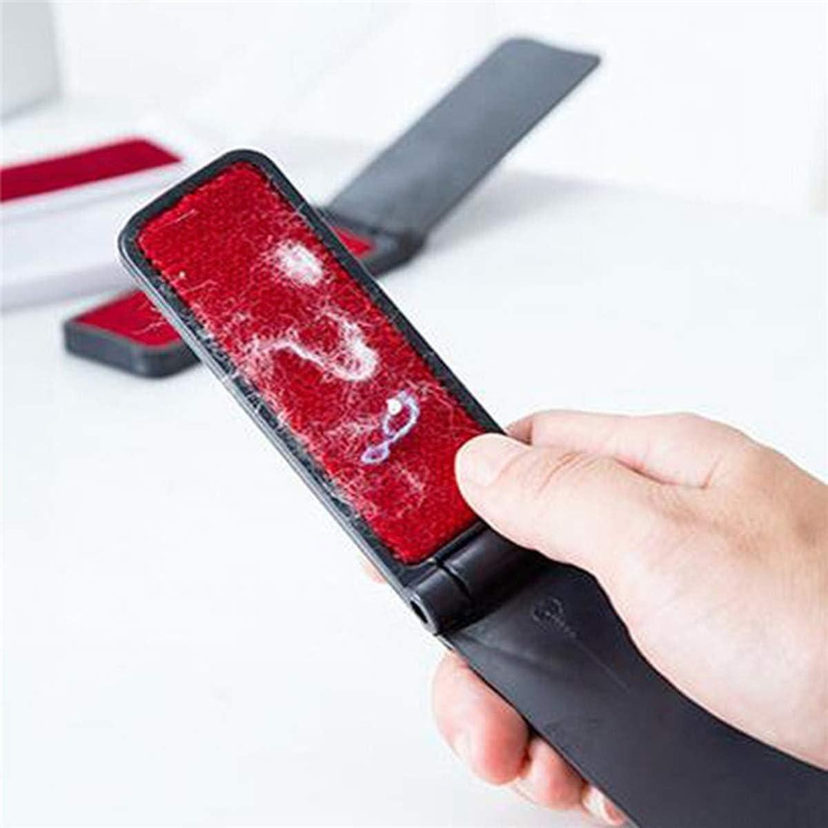 6 Mini Cepillos de Pelusa Plegables Baitaihem para Viaje Negro