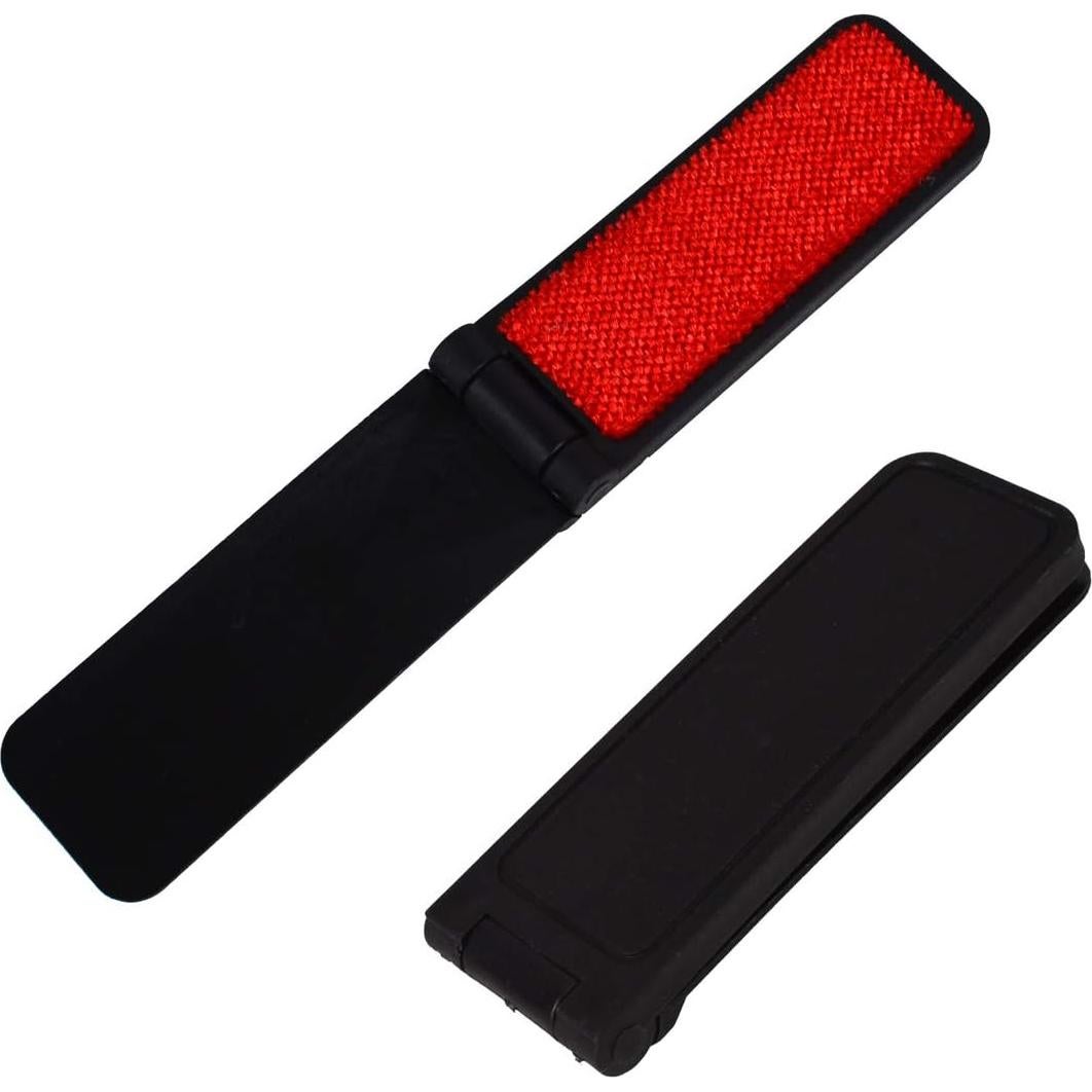 6 Mini Cepillos de Pelusa Plegables Baitaihem para Viaje Negro