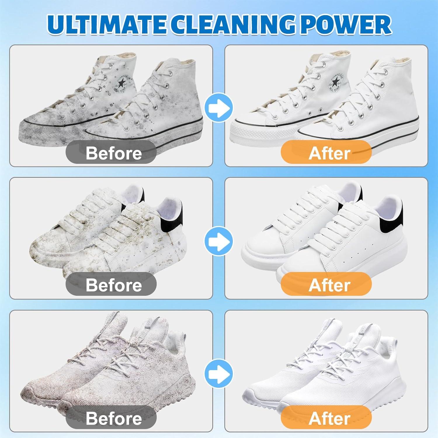 Limpiador de Zapatos Jevvu 200ml - Espuma para Zapatillas Blancas