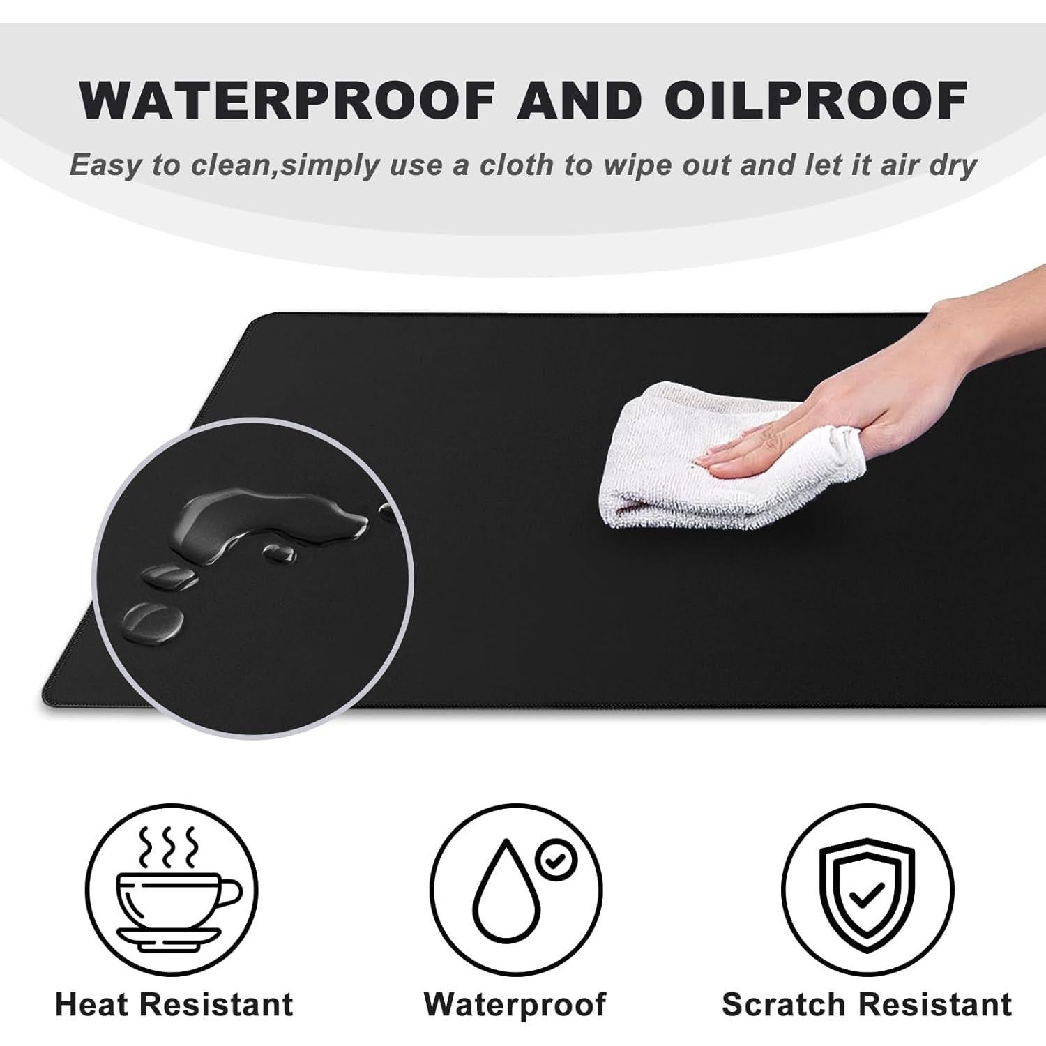 Alfombrilla de Ratón Grande Akduss 80x40 cm Antideslizante