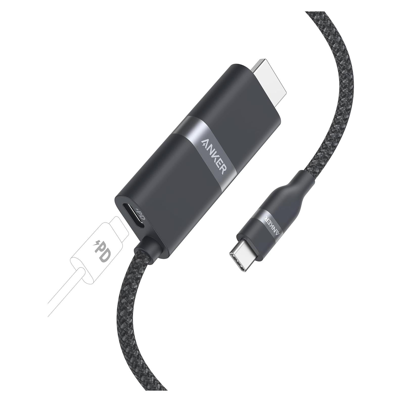 Adaptador USB-C a HDMI Anker Nano 0.91m 4K 140W Carga Rápida