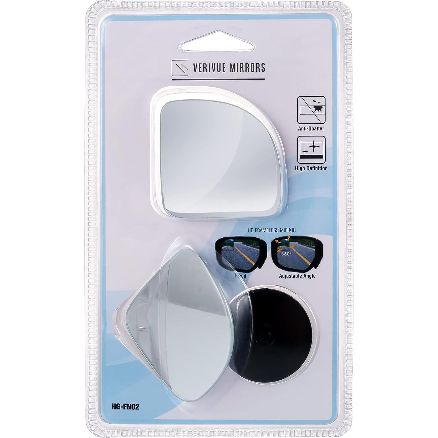 Espejos de Punto Ciego Verivue 6.35 cm Convexos HD 2-Pack