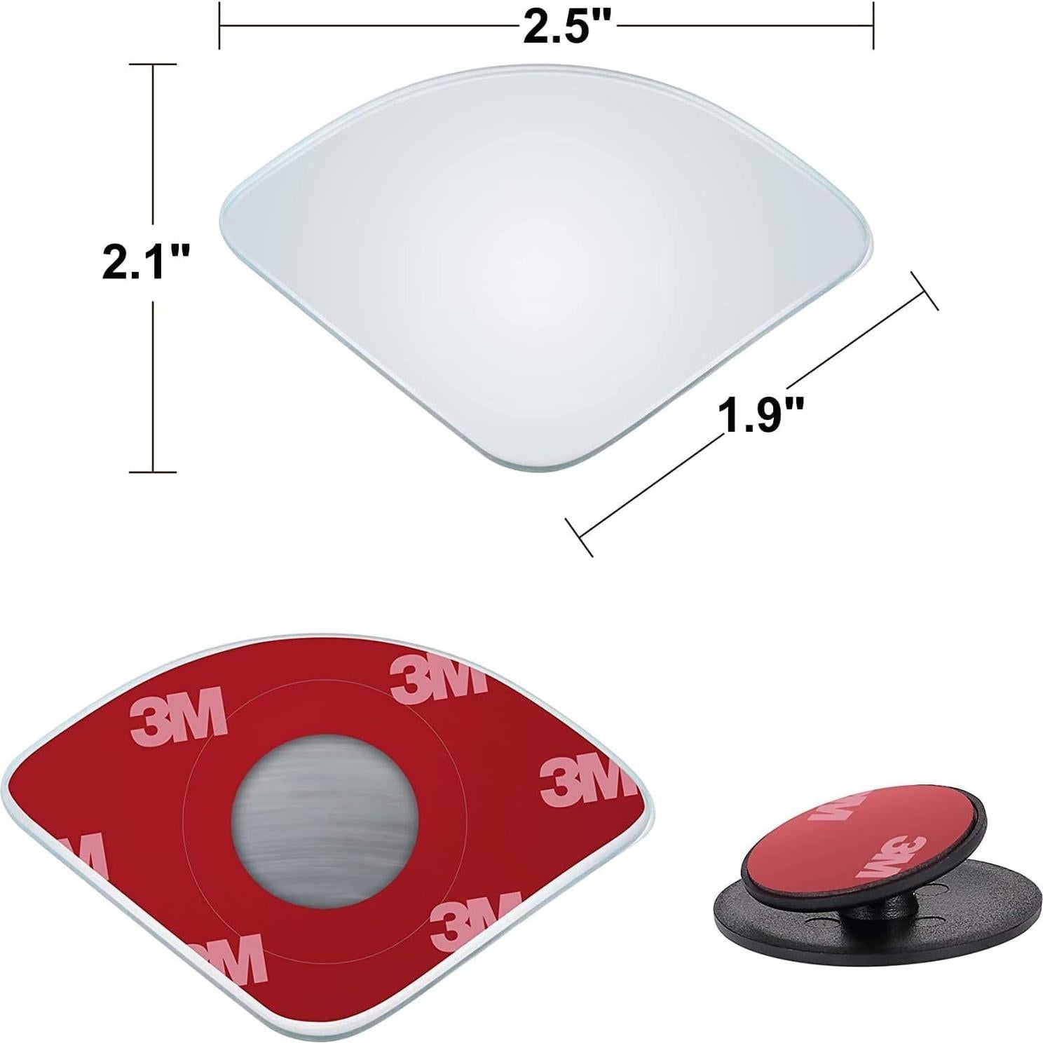 Espejos de Punto Ciego Verivue 6.35 cm Convexos HD 2-Pack