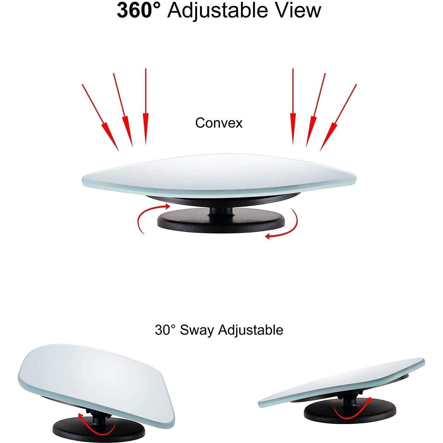 Espejos de Punto Ciego Verivue 6.35 cm Convexos HD 2-Pack