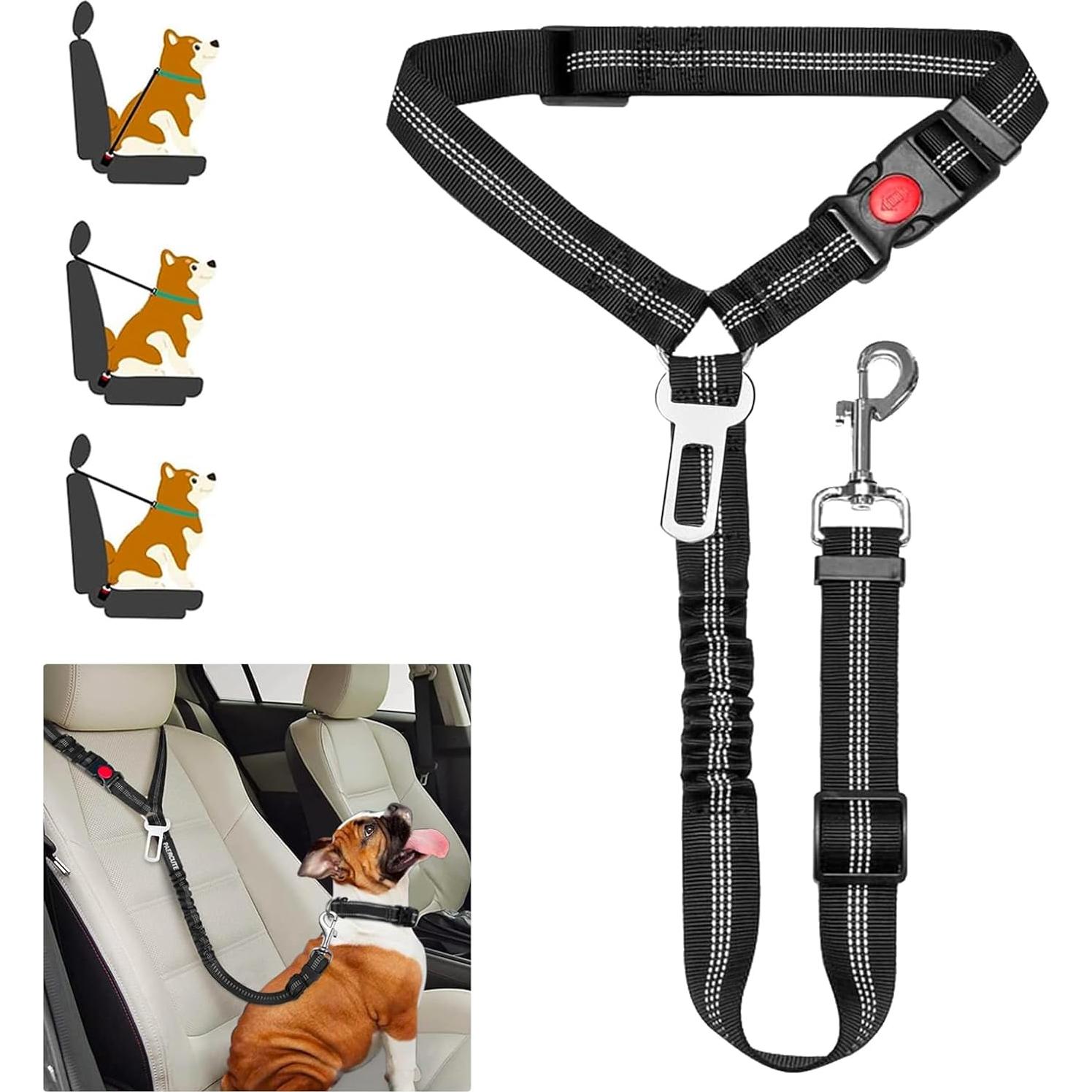 Arnés de Cinturón de Seguridad para Perros Bwogue Azul 1pieza