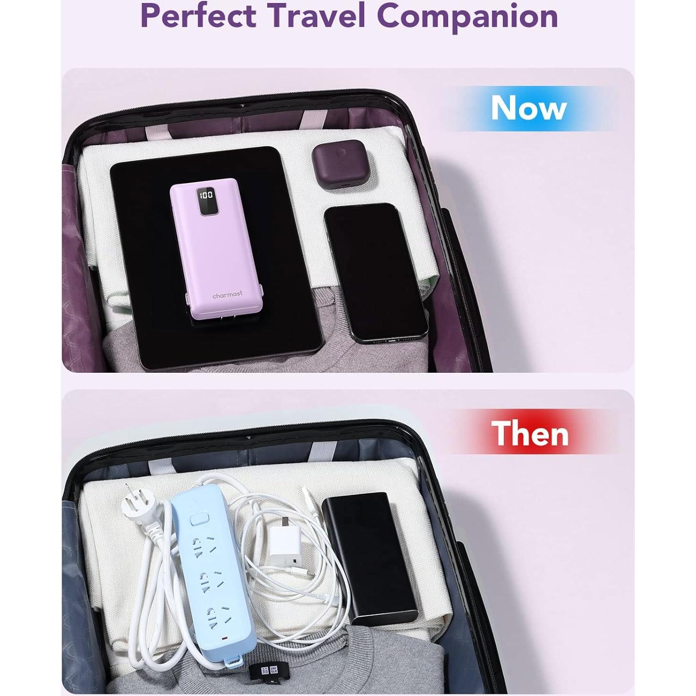 Cargador Portátil Charmast 10000mAh con Cables Integrados