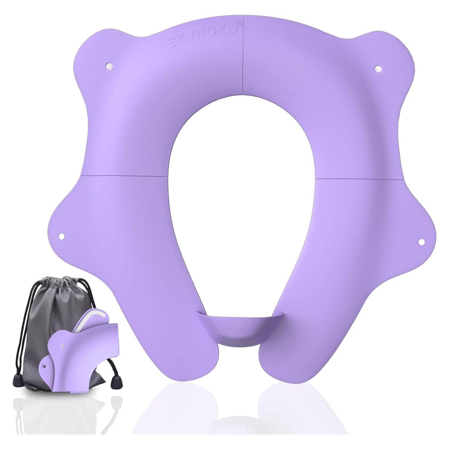 Asiento de Inodoro Plegable SKYROKU para Niños 2-6 Años