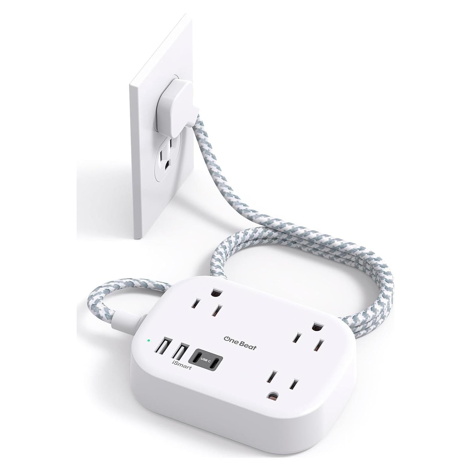 Regleta de Viaje One Beat 1 pie con 4 Puertos USB C y A