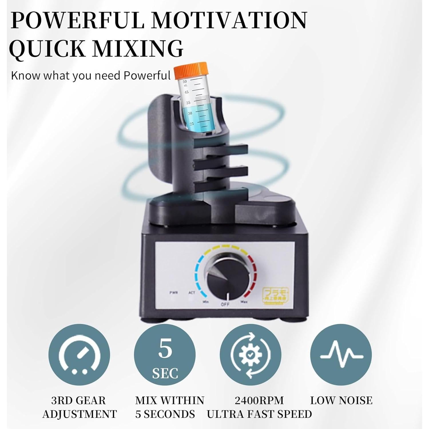 Mezclador Vortex LABHOUSE 2400RPM para Pinturas 100ml