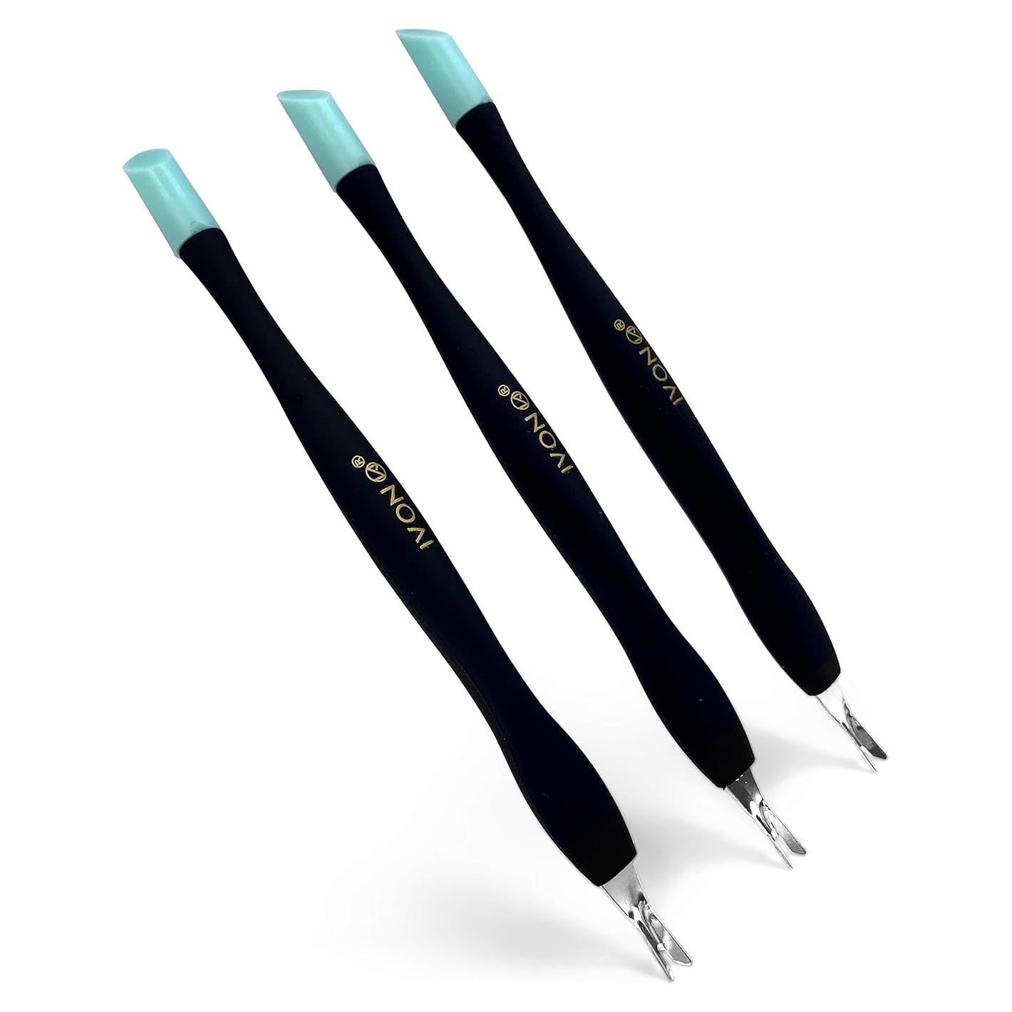 Empujador de Cutículas IVON 3 Pack Punta Goma Suave