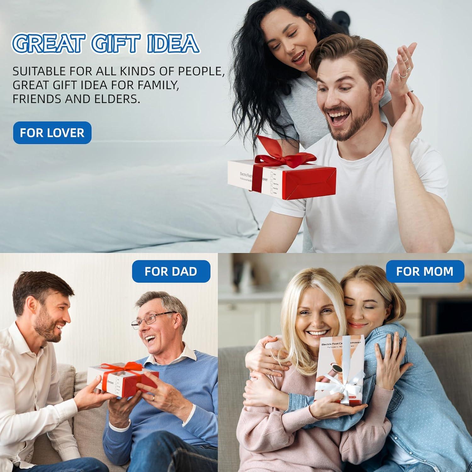 Removedor de Callos Eléctrico Dermave con 60 Discos - Plata