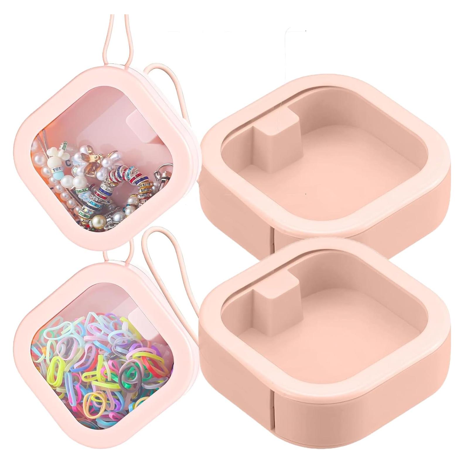 Organizador de Cintas para el Cabello ESEHGS 2 Piezas Rosa