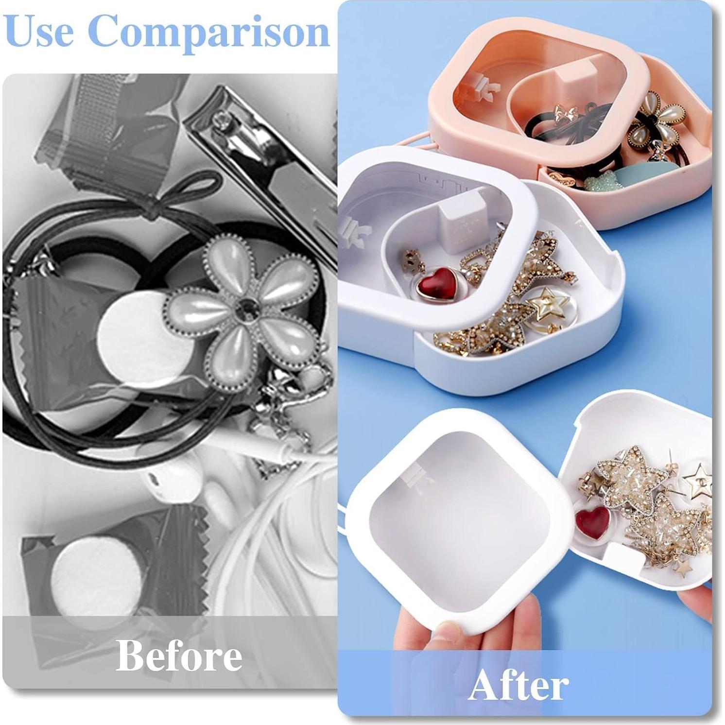 Organizador de Cintas para el Cabello ESEHGS 2 Piezas Rosa