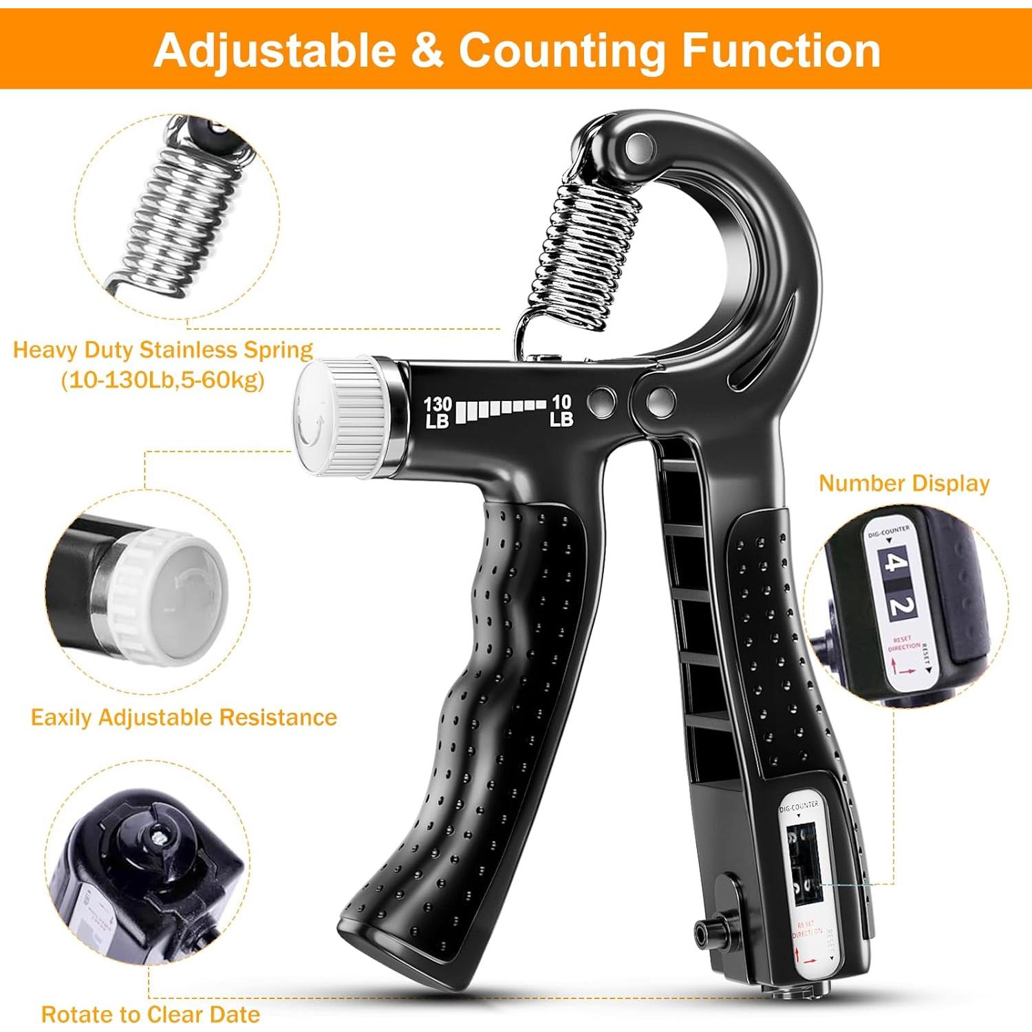 Kit de Fortalecimiento de Agarre ALMAH GS02 - 5 Piezas