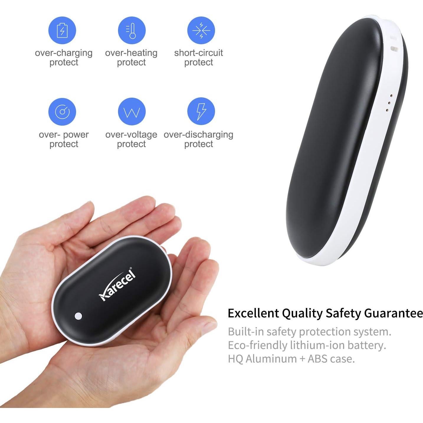 Calentador de Manos Recargable Karecel 5200mAh Doble Cara