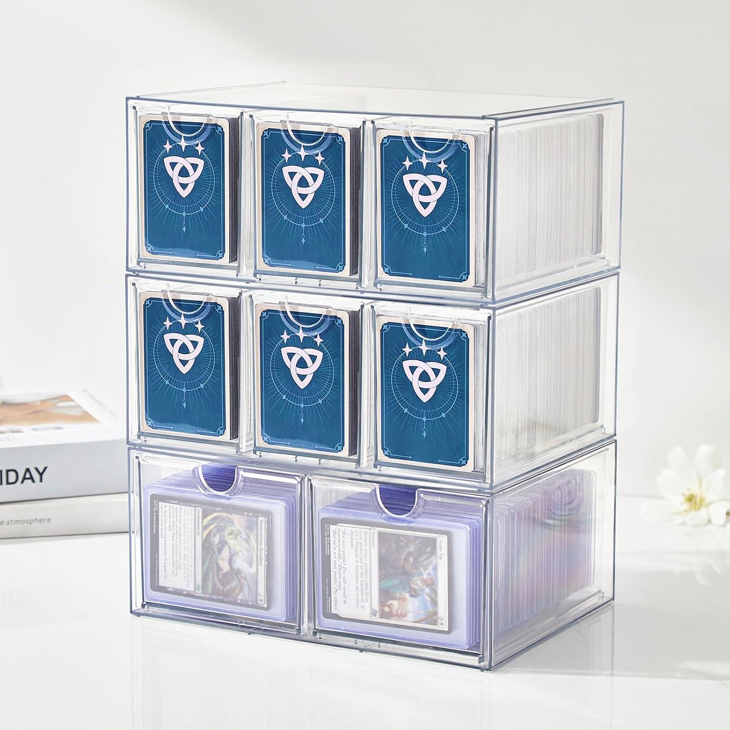 Caja de Almacenamiento DEEIF para Cartas 4 Cajones Toploader