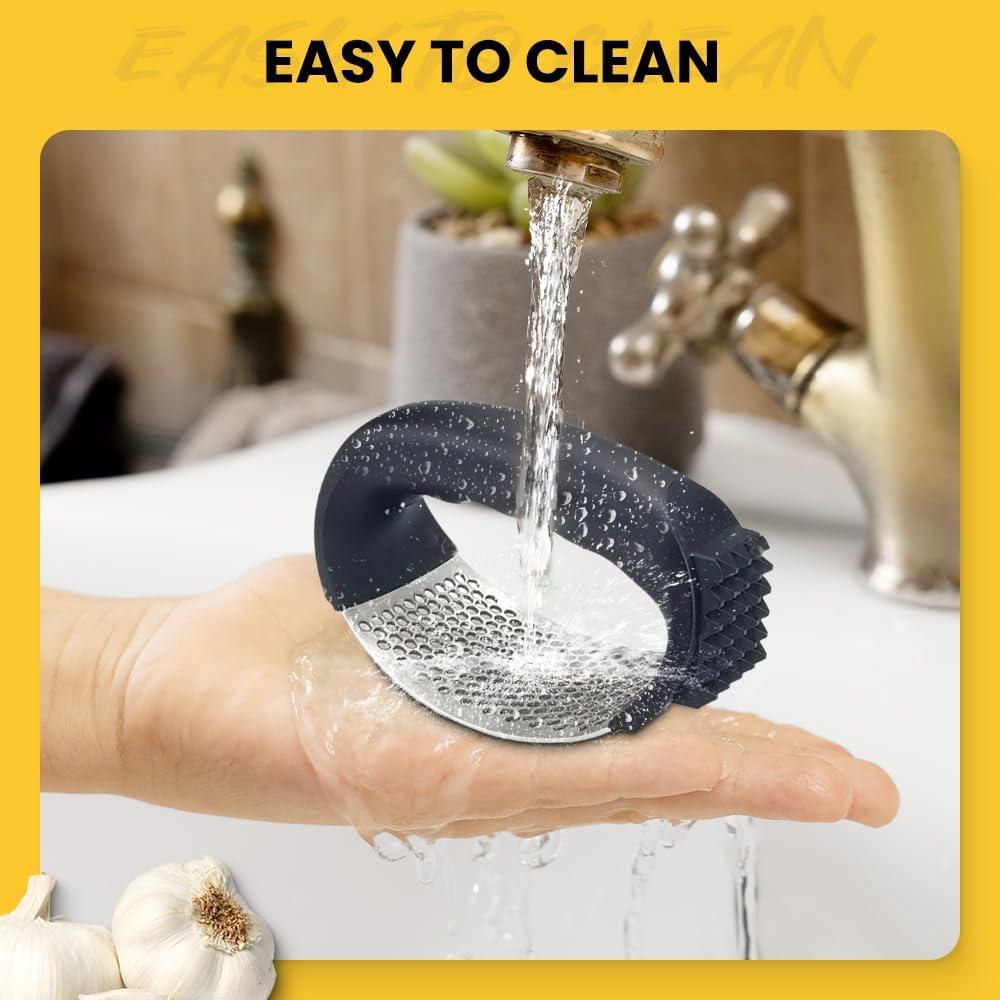 Prensador de Ajo Wegodal Acero Inoxidable Negro 2024