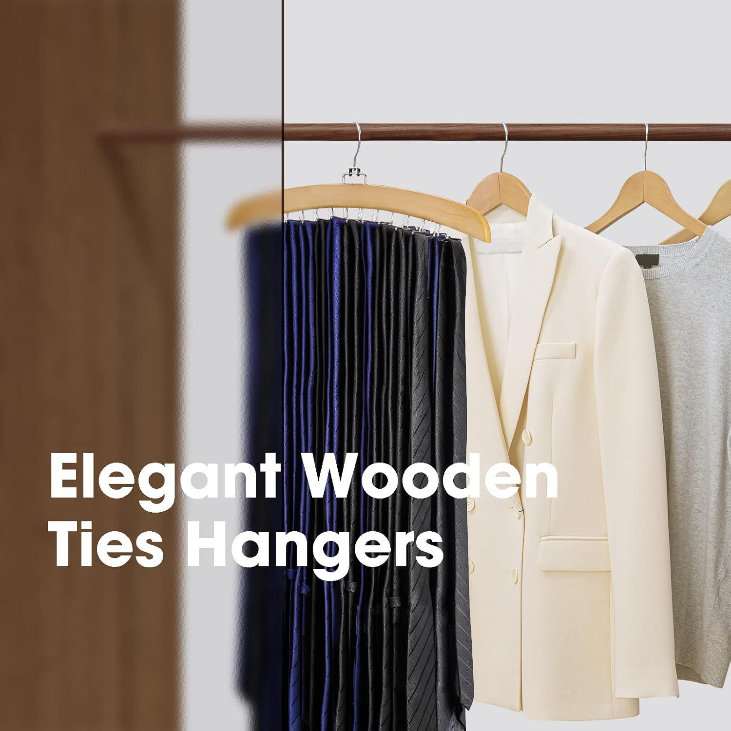 Perchero de Corbatas Ulimart 24 Ganchos Rotativo 360° Natural