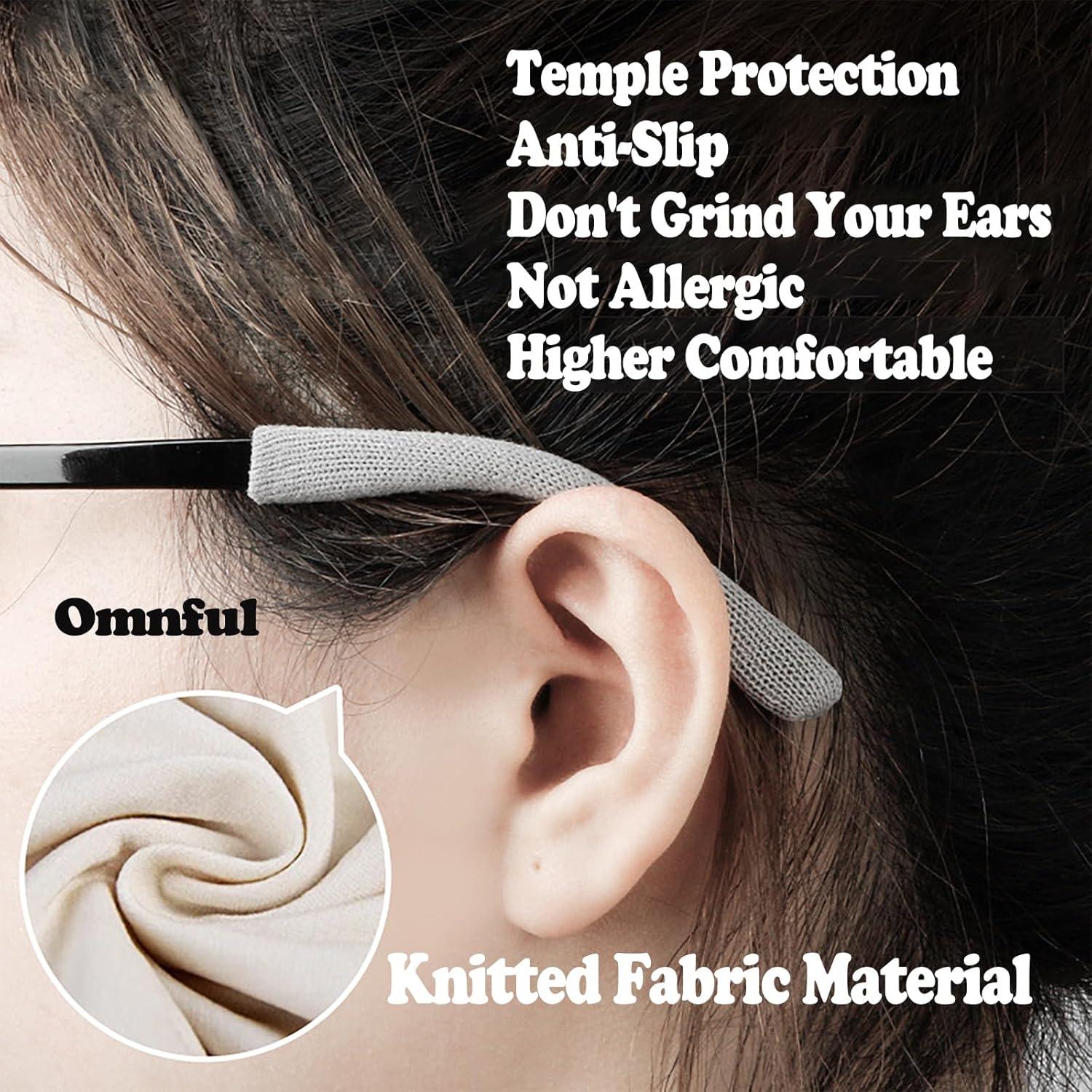 Sujetadores de Templo de Gafas Omnful Algodón Antideslizante