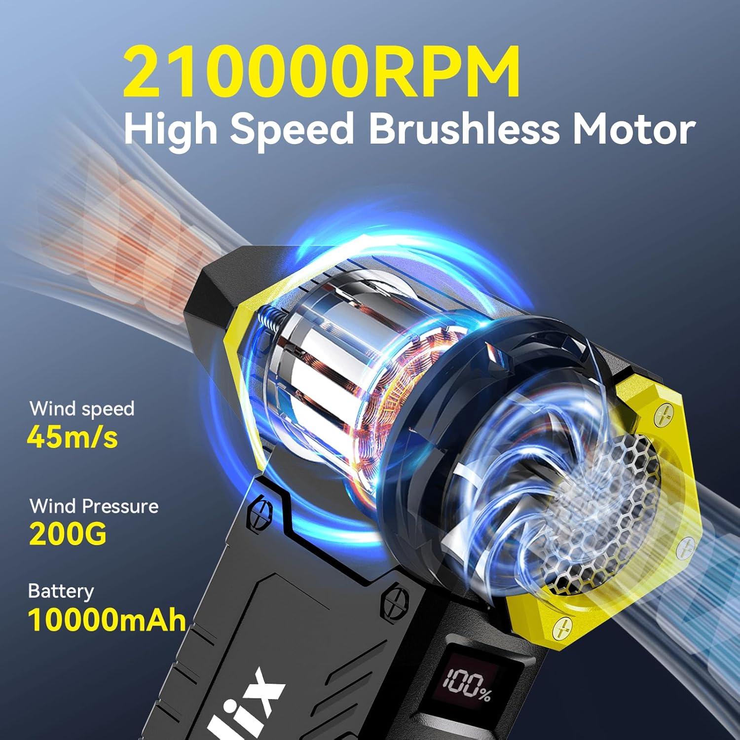 Soplador de Aire Comprimido Roedix R9 Ultra 10000mAh 8 Velocidades