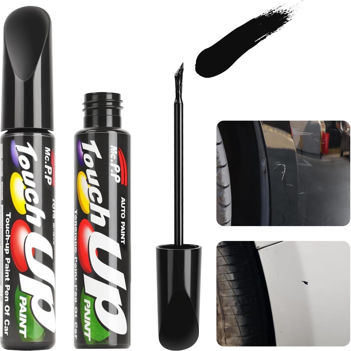 Pintura de Retoque para Coches FITEV 12ml Negra Brillante